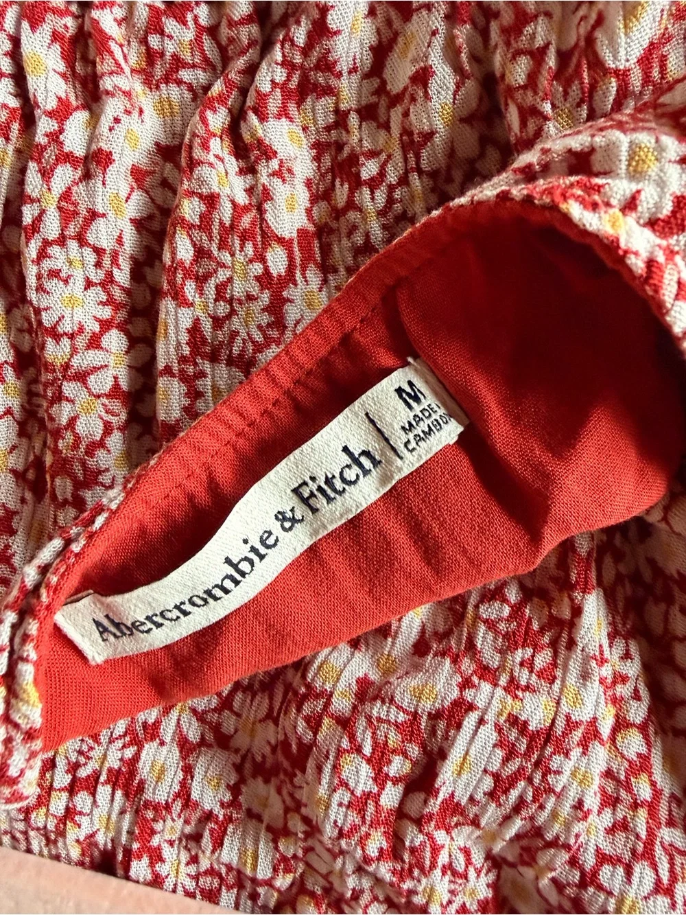 Abercrombie & Fitch Rose Pink Floral Maxi Dress